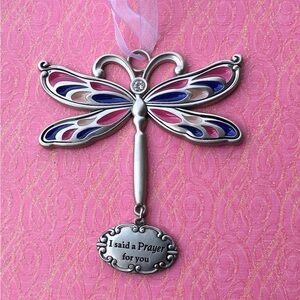 Dragon Fly Ornament, I said a Prayer for you, Home Décor by Ganz